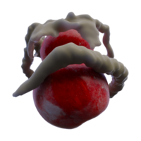 réaliste 3d rendre de rouge Pomme éclaboussure meilleur pour commercial et conception objectif png