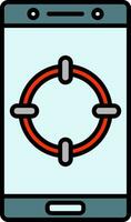 Line Filled Icon vector