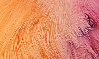 AI generated an orange fur texture close up, digital manipulation photo