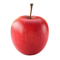 ai généré 3d rouge Pomme isolé sur blanc Contexte png