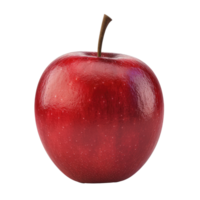 ai généré 3d rouge Pomme isolé sur blanc Contexte png