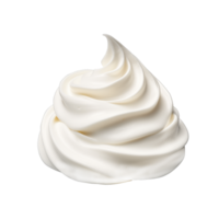 ai generado azotado crema aislado en blanco antecedentes png