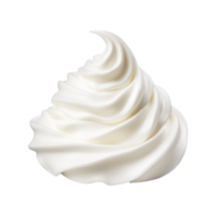 AI generated Whipped cream Isolated on white background png