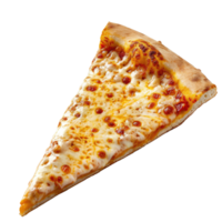 AI generated Cheese pizza slice Isolated on white background png