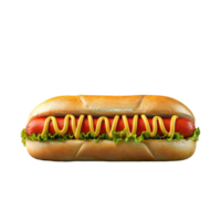 AI generated Hot dog Isolated on white background png