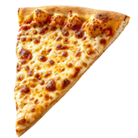 AI generated Cheese pizza slice Isolated on white background png