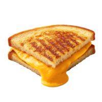 AI generated Grilled cheese sandwich Isolated on white background png