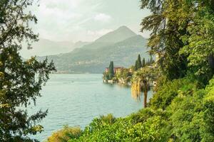 Mountains and Lake Como photo