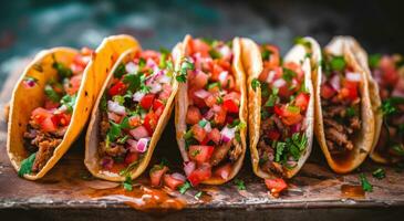 AI generated tacos in many different styles photo