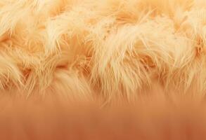 AI generated soft peach fur texture background photo