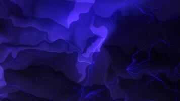 geometrico viola sfondo con curvo raggiante onde nel movimento. pendenza astratto animato video