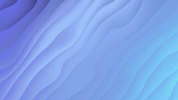 Abstract colorful wavy background in blue color. Modern colorful wallpaper. 3d rendering. Gradient waves flowing motion design background 4k video