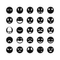 Gesicht Emotion Symbole Silhouette png Datei