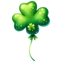 AI generated Green Clover Balloon for St. Patrick's Day Celebration png