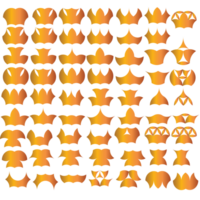 Gold Crowns and Hats png