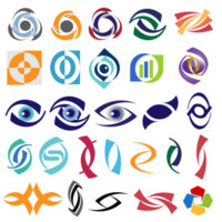 Auge abstrakt Symbole Logo Design png