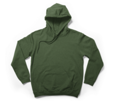 Front view of hoodie mockup template isolated png