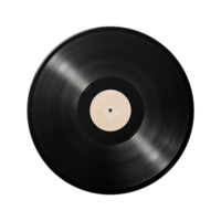 AI generated Vinyl record isolated on transparent background png