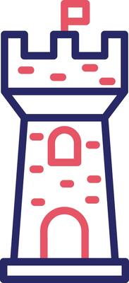 Castle Tower Vector Icon