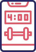 Gym Time Vector Icon