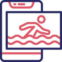 icono de vector de natación