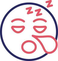 Sleepy Face Vector Icon