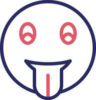 Face with Tongue Vector Icon