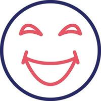Grinning Squinting Face Vector Icon