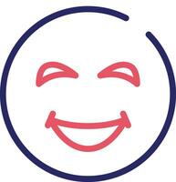Grinning Face with Sweat Vector Icon