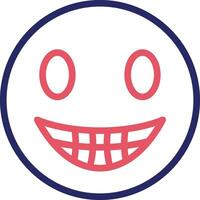 Beaming Face with Smiling Eyes Vector Icon