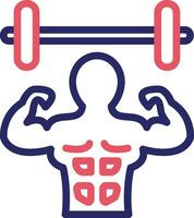 Weight Lifting Person Vector Icon