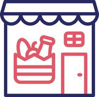 Groceries Store Vector Icon