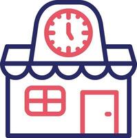 Clock Shop Vector Icon