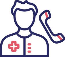 Medical Service on Call Vector Icon