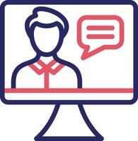 Online Lecture Vector Icon