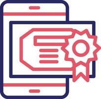 Online Certificate Vector Icon