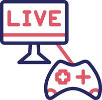 Game Streaming Vector Icon