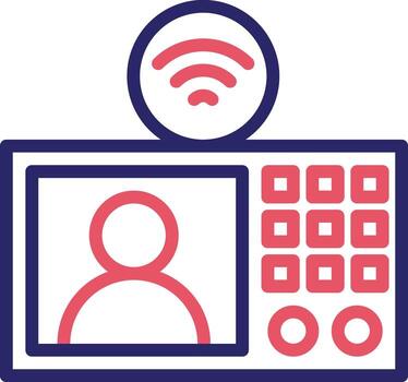 intercomunicador vector icono