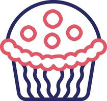 icono de vector de muffin