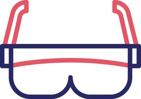 icono de vector de gafas de seguridad