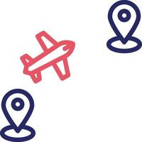 Flight Location Vector Icon