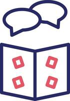 Library Chat Vector Icon