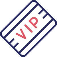 icono de vector de pase vip