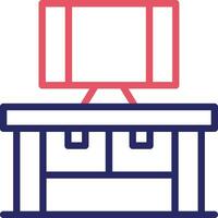 Computer Table Vector Icon