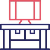 Computer Table Vector Icon