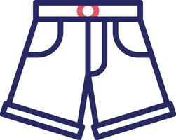 Denim Shorts Vector Icon