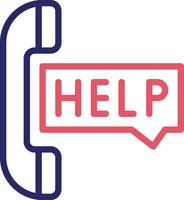 Help Line Vector Icon