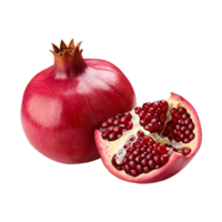 AI generated Pomegranate fruit isolated on transparent background png