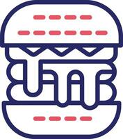 icono de vector de hamburguesa