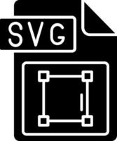 Svg file format Glyph Icon vector